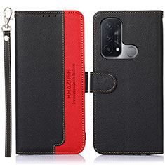 Coque Portefeuille Livre Cuir Etui Clapet A09D pour Oppo Reno5 A Noir