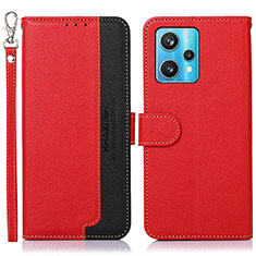 Coque Portefeuille Livre Cuir Etui Clapet A09D pour Realme 9 Pro+ Plus 5G Rouge