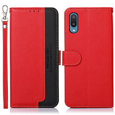 Coque Portefeuille Livre Cuir Etui Clapet A09D pour Samsung Galaxy A02 Rouge