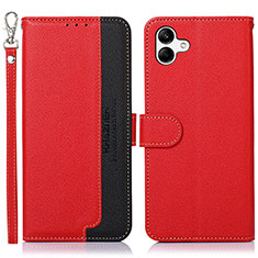 Coque Portefeuille Livre Cuir Etui Clapet A09D pour Samsung Galaxy A04 4G Rouge