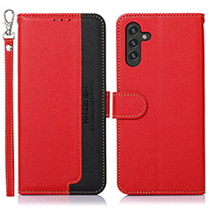 Coque Portefeuille Livre Cuir Etui Clapet A09D pour Samsung Galaxy A04s Rouge