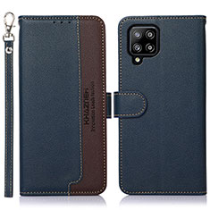 Coque Portefeuille Livre Cuir Etui Clapet A09D pour Samsung Galaxy A42 5G Bleu