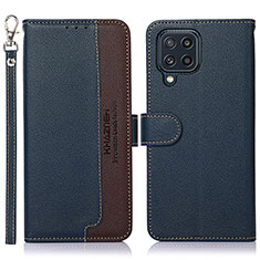 Coque Portefeuille Livre Cuir Etui Clapet A09D pour Samsung Galaxy M32 4G Bleu