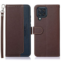 Coque Portefeuille Livre Cuir Etui Clapet A09D pour Samsung Galaxy M32 4G Marron