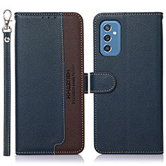 Coque Portefeuille Livre Cuir Etui Clapet A09D pour Samsung Galaxy M52 5G Bleu