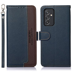 Coque Portefeuille Livre Cuir Etui Clapet A09D pour Samsung Galaxy Quantum2 5G Bleu