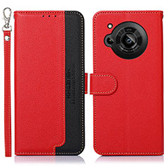 Coque Portefeuille Livre Cuir Etui Clapet A09D pour Sharp Aquos R7 Rouge