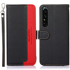 Coque Portefeuille Livre Cuir Etui Clapet A09D pour Sony Xperia 1 IV Noir