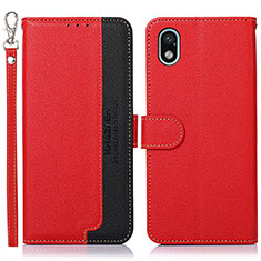 Coque Portefeuille Livre Cuir Etui Clapet A09D pour Sony Xperia Ace III SO-53C Rouge