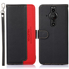 Coque Portefeuille Livre Cuir Etui Clapet A09D pour Sony Xperia PRO-I Noir