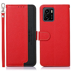 Coque Portefeuille Livre Cuir Etui Clapet A09D pour Vivo iQOO U5x Rouge