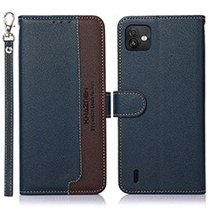 Coque Portefeuille Livre Cuir Etui Clapet A09D pour Wiko Y82 Bleu