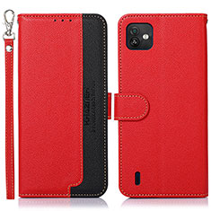 Coque Portefeuille Livre Cuir Etui Clapet A09D pour Wiko Y82 Rouge