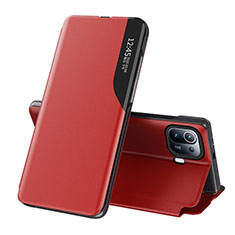 Coque Portefeuille Livre Cuir Etui Clapet A09D pour Xiaomi Mi 11 Pro 5G Rouge