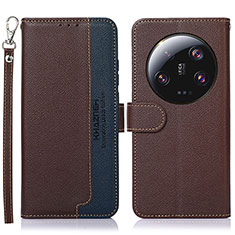 Coque Portefeuille Livre Cuir Etui Clapet A09D pour Xiaomi Mi 13 Ultra 5G Marron