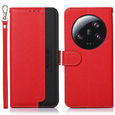 Coque Portefeuille Livre Cuir Etui Clapet A09D pour Xiaomi Mi 13 Ultra 5G Rouge