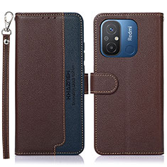 Coque Portefeuille Livre Cuir Etui Clapet A09D pour Xiaomi Redmi 11A 4G Marron