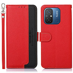 Coque Portefeuille Livre Cuir Etui Clapet A09D pour Xiaomi Redmi 11A 4G Rouge