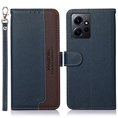 Coque Portefeuille Livre Cuir Etui Clapet A09D pour Xiaomi Redmi Note 12 4G Bleu