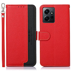 Coque Portefeuille Livre Cuir Etui Clapet A09D pour Xiaomi Redmi Note 12 4G Rouge