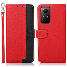 Coque Portefeuille Livre Cuir Etui Clapet A09D pour Xiaomi Redmi Note 12S Rouge