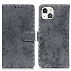 Coque Portefeuille Livre Cuir Etui Clapet A10 pour Apple iPhone 13 Gris