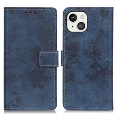 Coque Portefeuille Livre Cuir Etui Clapet A10 pour Apple iPhone 13 Mini Bleu