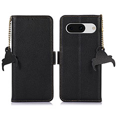 Coque Portefeuille Livre Cuir Etui Clapet A10D pour Google Pixel 8a 5G Noir