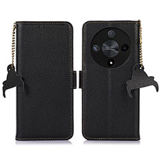 Coque Portefeuille Livre Cuir Etui Clapet A10D pour Huawei Honor Magic6 Lite 5G Noir