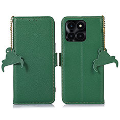 Coque Portefeuille Livre Cuir Etui Clapet A10D pour Huawei Honor X8b Vert