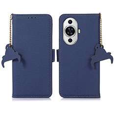 Coque Portefeuille Livre Cuir Etui Clapet A10D pour Huawei Nova 11 Bleu