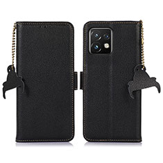 Coque Portefeuille Livre Cuir Etui Clapet A10D pour Motorola Moto Edge 40 Pro 5G Noir