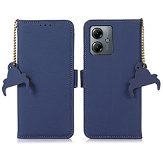 Coque Portefeuille Livre Cuir Etui Clapet A10D pour Motorola Moto G14 Bleu