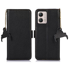 Coque Portefeuille Livre Cuir Etui Clapet A10D pour Motorola Moto G53j 5G Noir