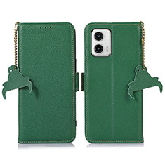 Coque Portefeuille Livre Cuir Etui Clapet A10D pour Motorola Moto G73 5G Vert