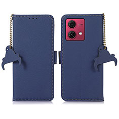 Coque Portefeuille Livre Cuir Etui Clapet A10D pour Motorola Moto G84 5G Bleu