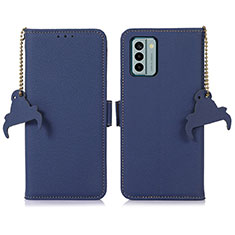 Coque Portefeuille Livre Cuir Etui Clapet A10D pour Nokia G22 Bleu