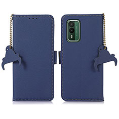 Coque Portefeuille Livre Cuir Etui Clapet A10D pour Nokia XR21 Bleu