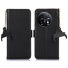 Coque Portefeuille Livre Cuir Etui Clapet A10D pour OnePlus 11 5G Noir