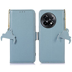 Coque Portefeuille Livre Cuir Etui Clapet A10D pour OnePlus 11R 5G Bleu Clair