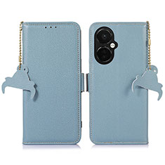 Coque Portefeuille Livre Cuir Etui Clapet A10D pour OnePlus Nord CE 3 Lite 5G Bleu Clair