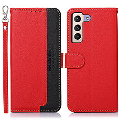 Coque Portefeuille Livre Cuir Etui Clapet A10D pour Samsung Galaxy S22 Plus 5G Rouge