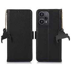 Coque Portefeuille Livre Cuir Etui Clapet A10D pour Xiaomi Poco F5 5G Noir