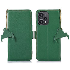 Coque Portefeuille Livre Cuir Etui Clapet A10D pour Xiaomi Poco F5 5G Vert