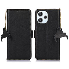 Coque Portefeuille Livre Cuir Etui Clapet A10D pour Xiaomi Redmi 12 4G Noir