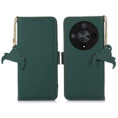 Coque Portefeuille Livre Cuir Etui Clapet A11D pour Huawei Honor Magic6 Lite 5G Vert