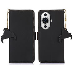 Coque Portefeuille Livre Cuir Etui Clapet A11D pour Huawei Nova 11 Pro Noir