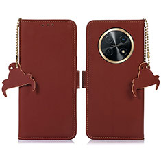 Coque Portefeuille Livre Cuir Etui Clapet A11D pour Huawei Nova Y91 Marron