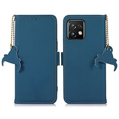 Coque Portefeuille Livre Cuir Etui Clapet A11D pour Motorola Moto Edge 40 Pro 5G Bleu