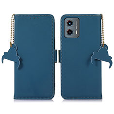 Coque Portefeuille Livre Cuir Etui Clapet A11D pour Motorola Moto G 5G (2023) Bleu